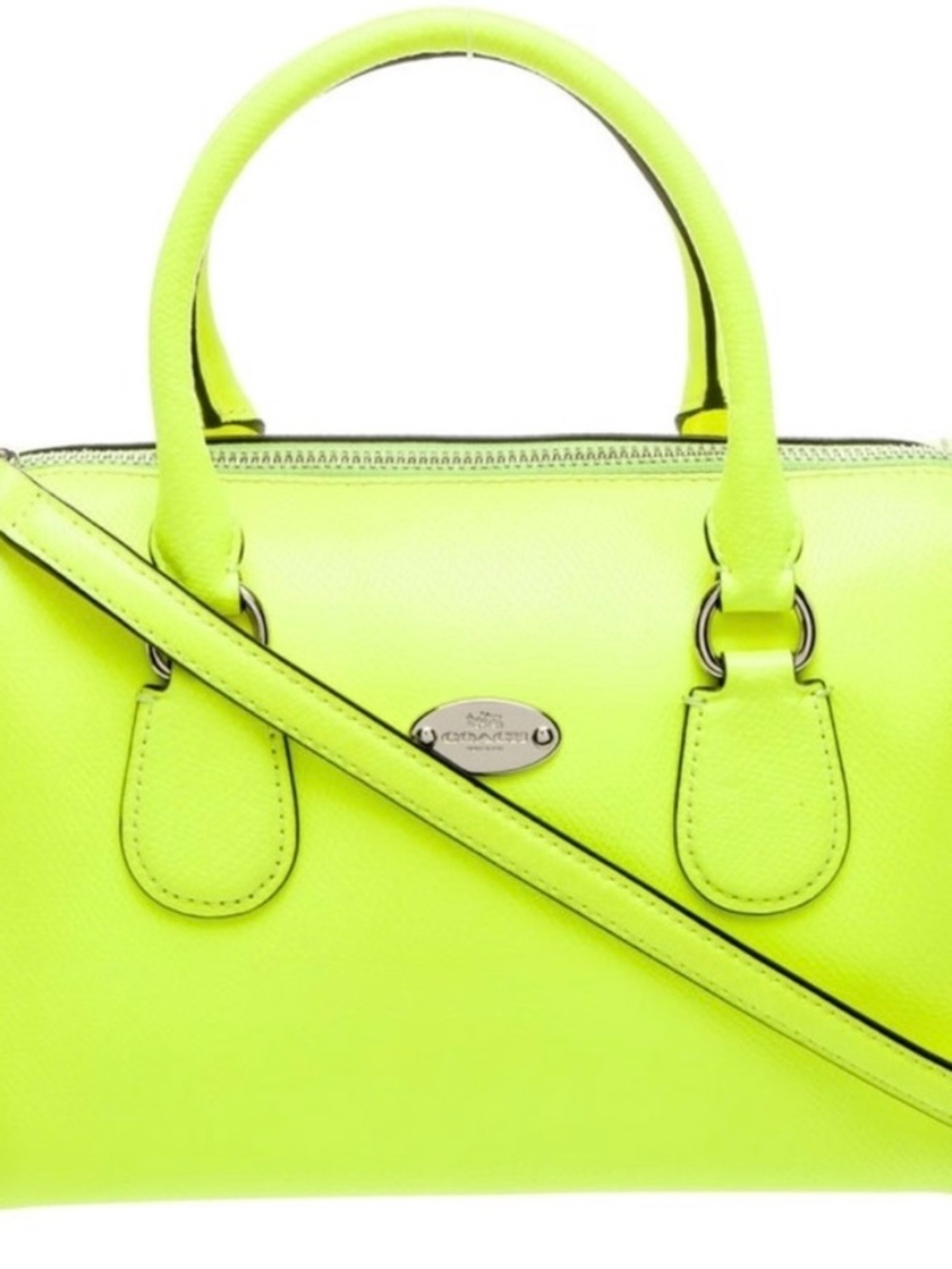 Coach Bennett neon Satchel (no long strap)